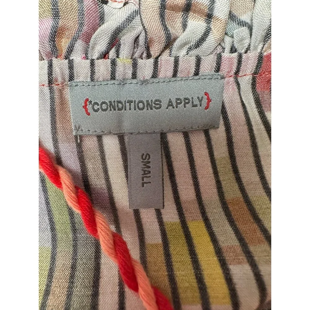 Anthropologie Conditions Apply Top Small Colorful Peasant Boho Poet Cottage - Picture 5 of 14